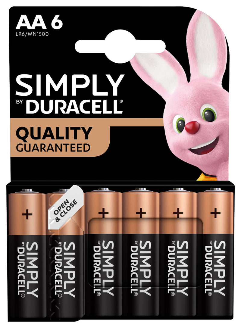 Duracell Simply AA Alkaline Batteries
