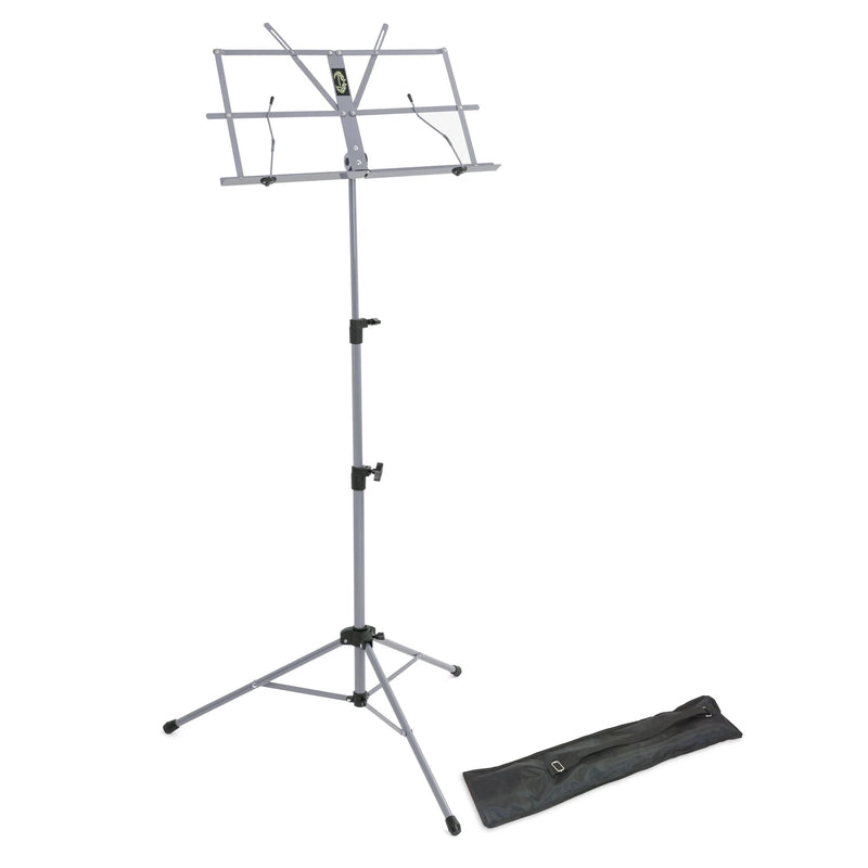 Lawrence lightweight folding music stand ~ Silver grey