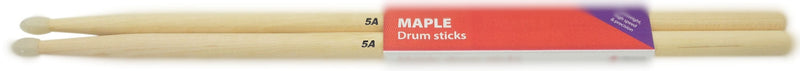 Band Supplies Drum Sticks 5A Nylon Tip Pack of 12 pairs