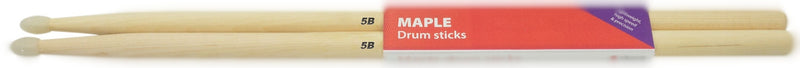 Band Supplies Drum Sticks 5B Nylon Tip Pack of 12 Pairs
