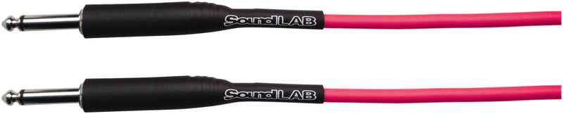 SoundLAB Premium Florescent Coloured Guitar Lead 6m - Pink