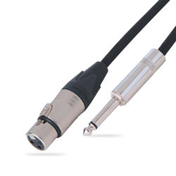 Kinsman 20ft Microphone Cable Neutrik Plugs XLR/Jack