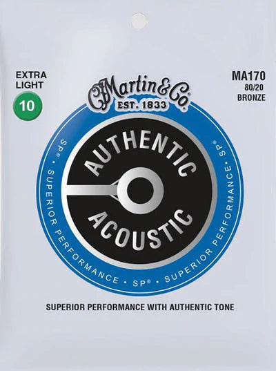 Martin 80/20 Authentic Acoustic Bronze String Set - Extra Light 10-47
