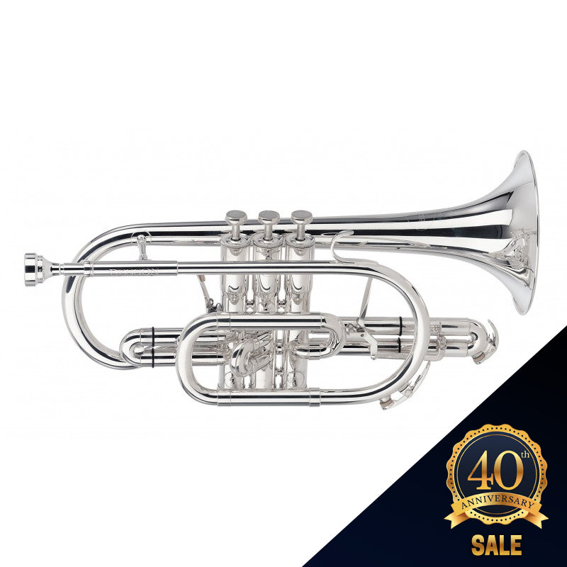 Besson BE928GT Sovereign Cornet - Silver Plate