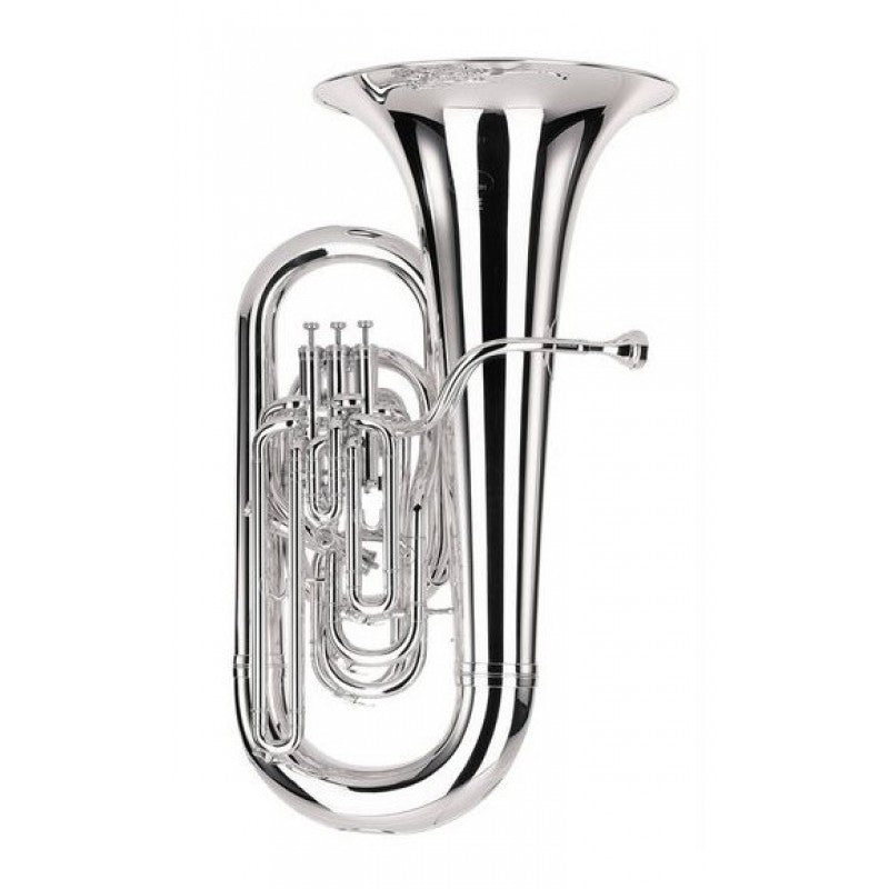 Besson BE9822-2 EEb Sovereign Tuba - Silver Plate