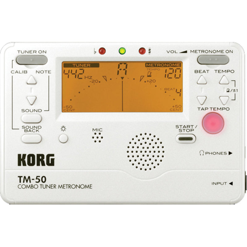 Korg TM-60WH Metronome & Tuner Combo - White