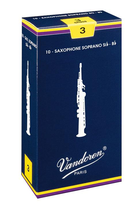 Vandoren TRADITIONAL - Soprano Sax Reeds - Box of 10