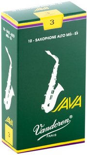 Vandoren Java GREEN Alto Saxophone Reeds - Box of 10