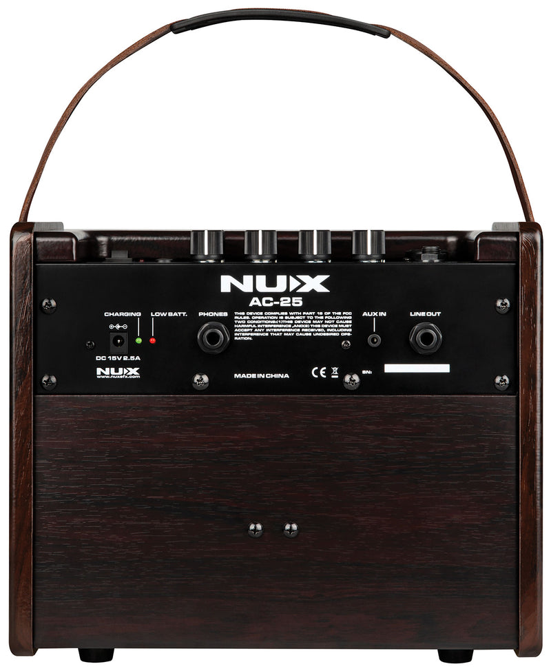 NUX AC-25 Portable Acoustic/Vocal Buskers Amplifier