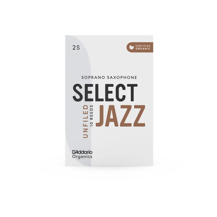 D'Addario Select Jazz Bb Sop Sax Reed (10 pack)