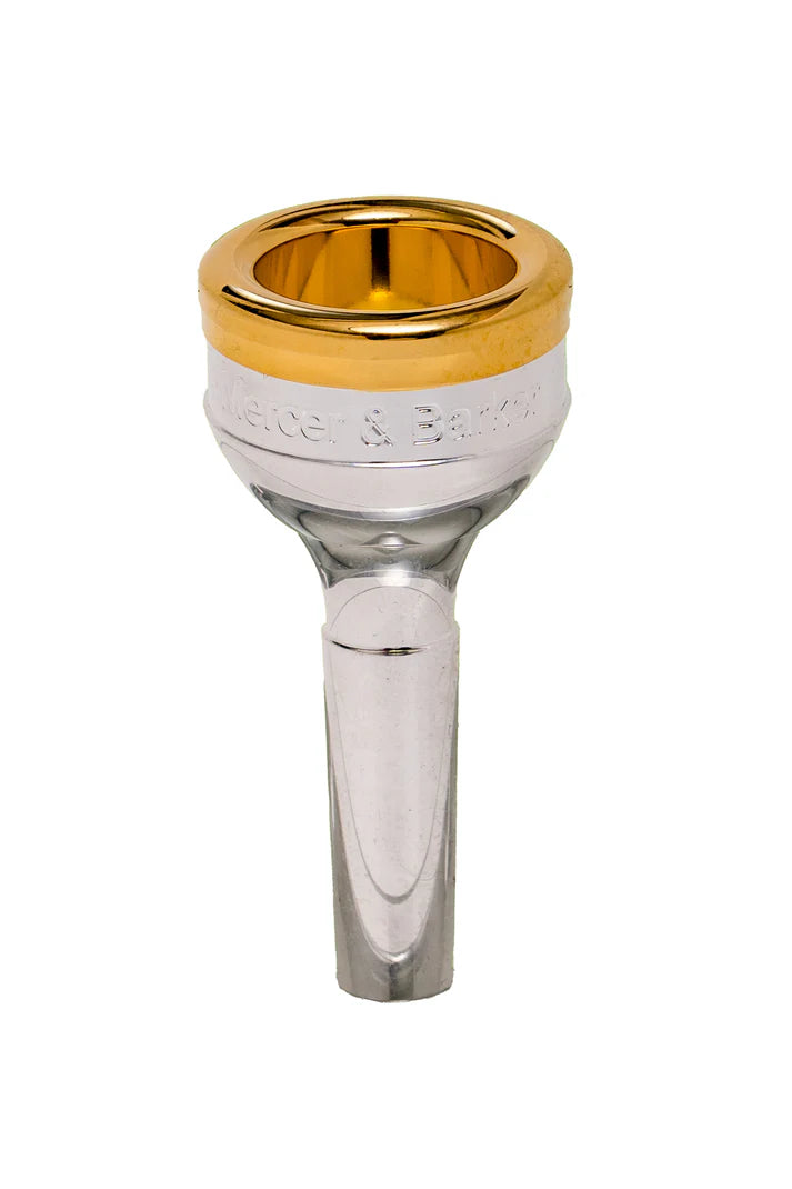 Mercer & Barker Bass Trombone Mouthpiece Gold Rim