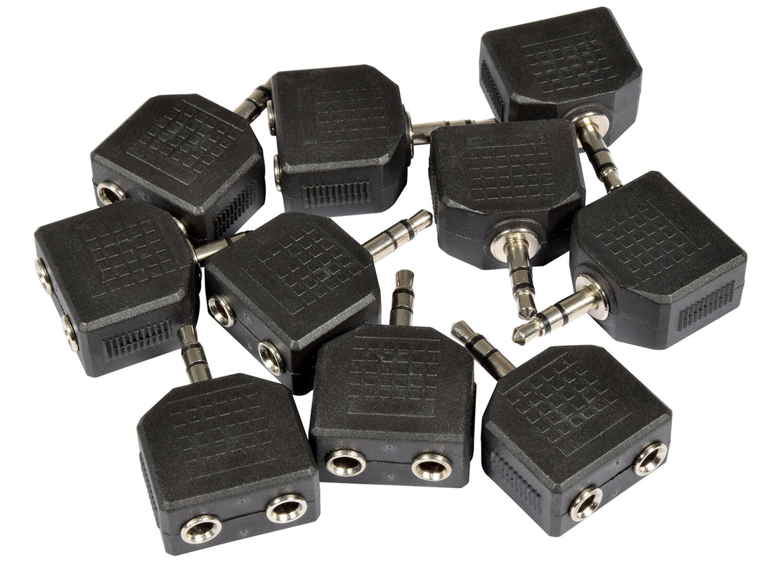LP13 Double Headphone Adaptor (Pack of 10)