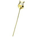 Long Straight Lyre 9" - Brass