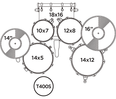 Mapex Comet BeBop Kit 18" including Cymbals