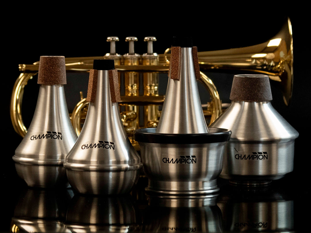 Champion Cornet Mute Bundle | Wah-Wah, Straight, Cup & Practice Mutes