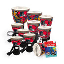 Percussion Plus Slap Djembe Pack - Carnival Pretuned - 10 Player Pack