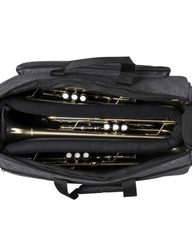 Stagg SB-BK-BKT Triple Trumpet Bag- Black