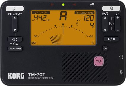 Korg TM70T-BK Tuner-Metronome Combo