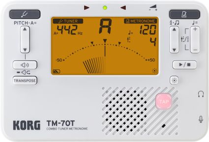 Korg TM70T-BK Tuner-Metronome Combo