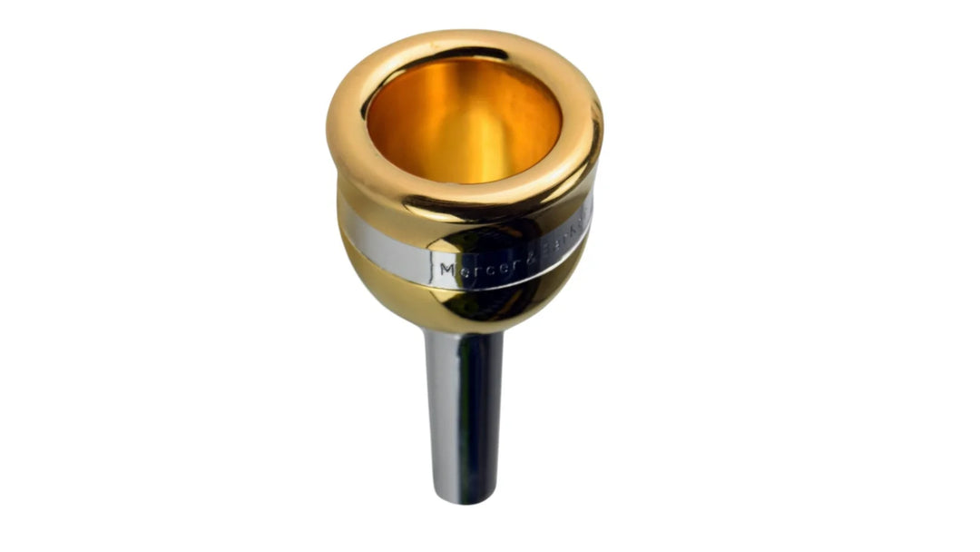 Mercer & Barker Tuba Mouthpiece Gold Rim