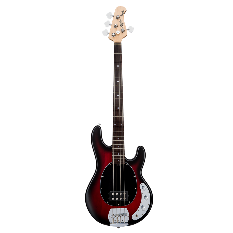 Sterling by Music Man Sub RAY4 RN Bass Guitar - Ruby Red Burst Satin