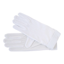 White Cotton Beaded Drummers Gloves