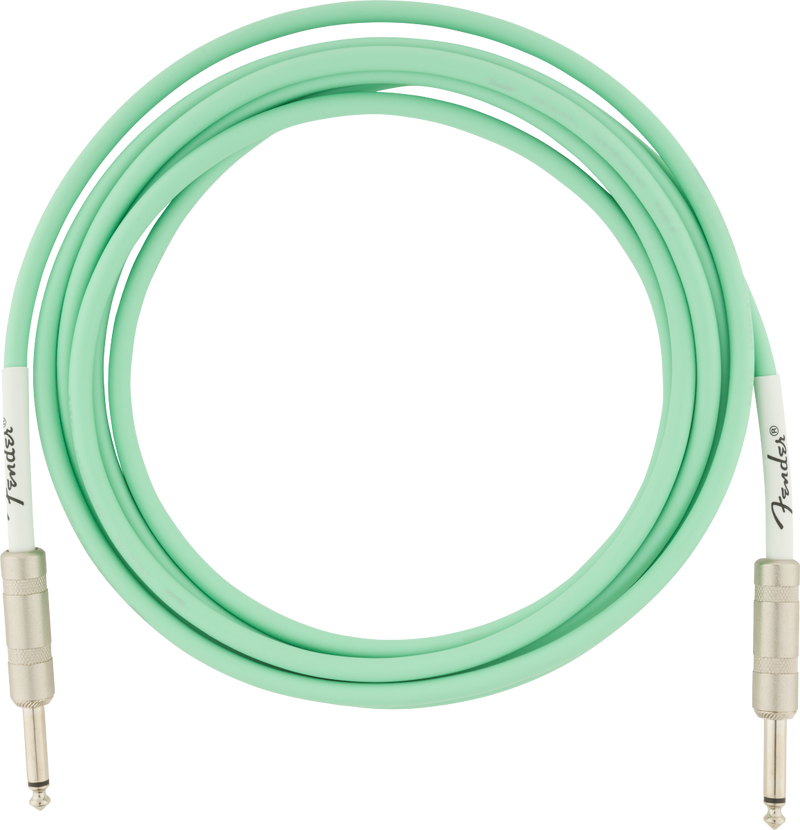 Fender Original 10ft Straight Instrument Cable, Surf Green