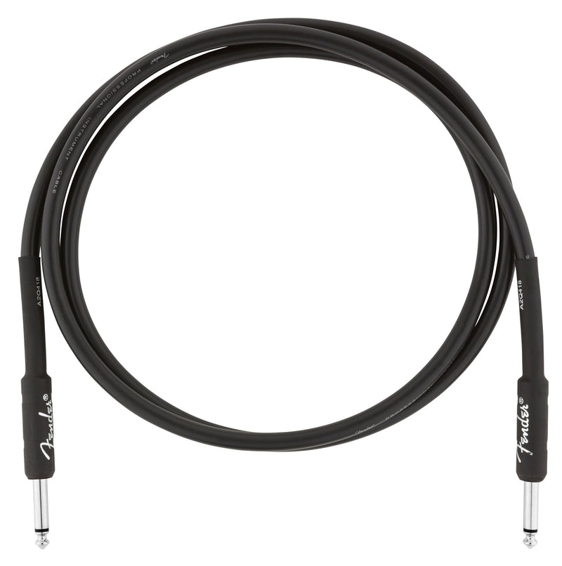 Fender Professional 5ft Straight Instrument Cable, Black