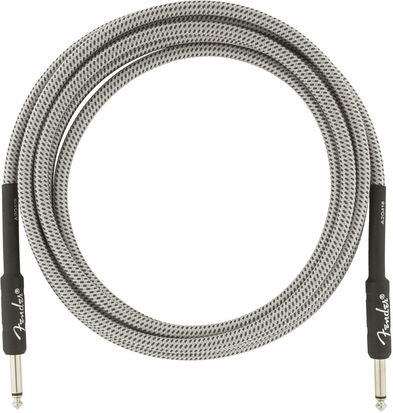 Fender Professional 10ft Straight Instrument Cable, Grey Tweed