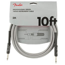 Fender Professional 10ft Straight Instrument Cable, Grey Tweed