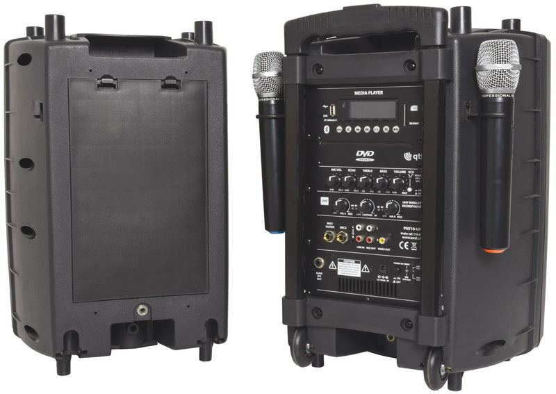 PAV Portable PA Set with UHF Mics, Bluetooth® & CD/DVD