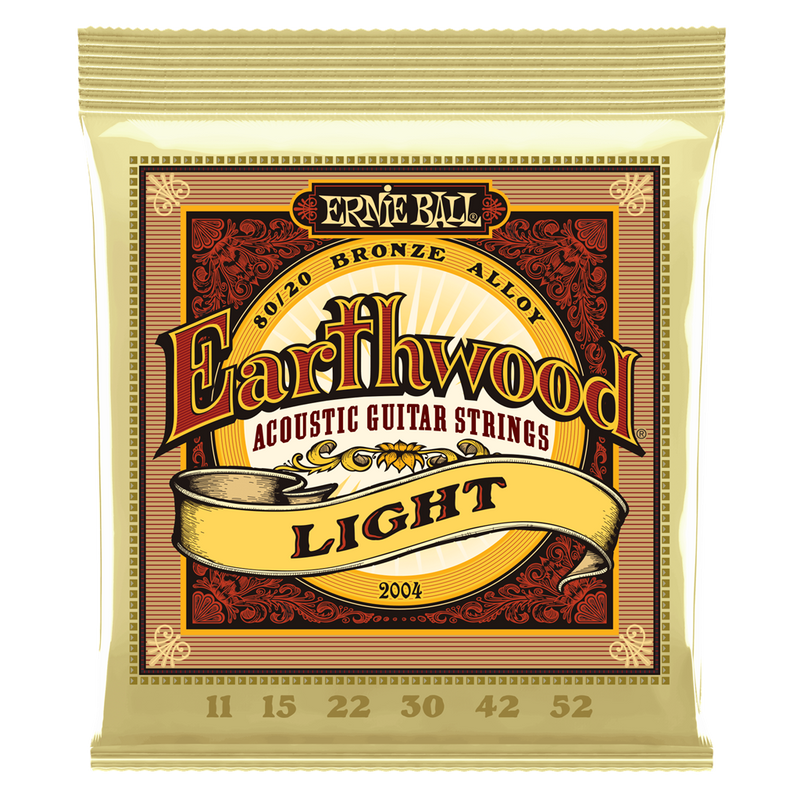 Ernie Ball Earthwood Bronze Acoustic Strings - Light 11-52