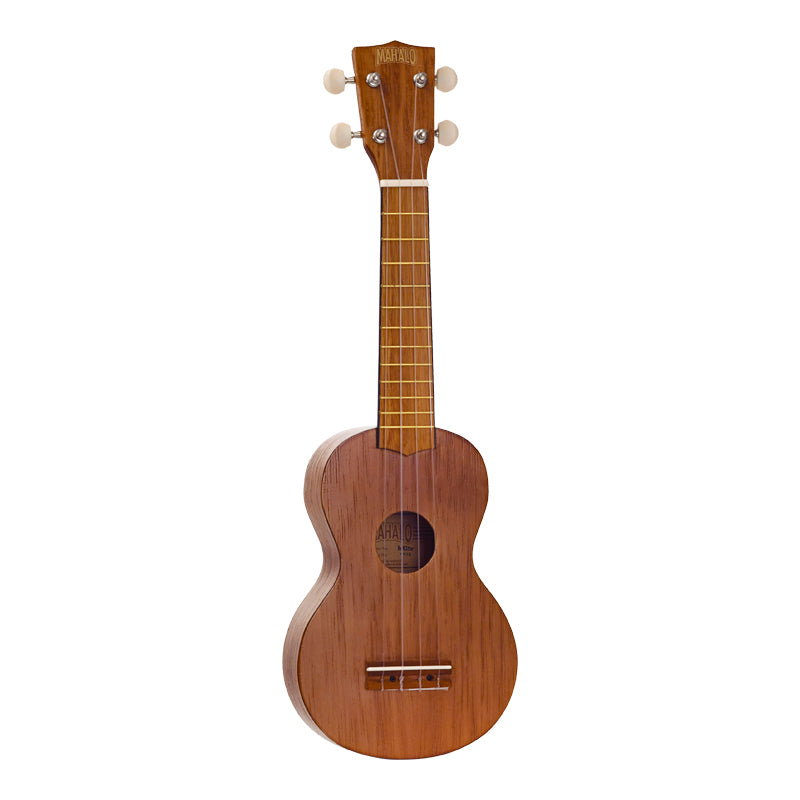 Mahalo Kahiko Soprano Ukulele - Brown Transparent Colour - Includes a Carry Bag