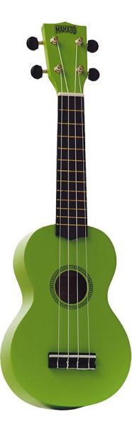 Mahalo Rainbow Soprano Ukulele - Green Outfit - Includes a Carry Bag