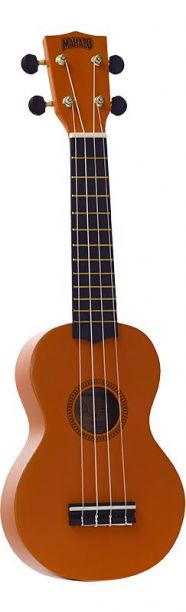 Mahalo Rainbow Soprano Ukulele - Orange Outfit - Includes a Carry Bag