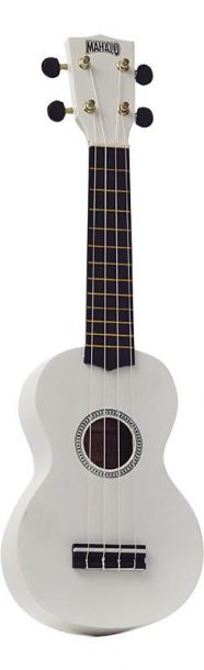 Mahalo Rainbow Soprano Ukulele - White Outfit - Includes a Carry Bag