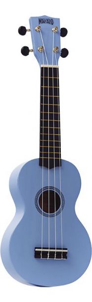 Mahalo Rainbow Soprano Ukulele - Light Blue Outfit - Includes a Carry Bag