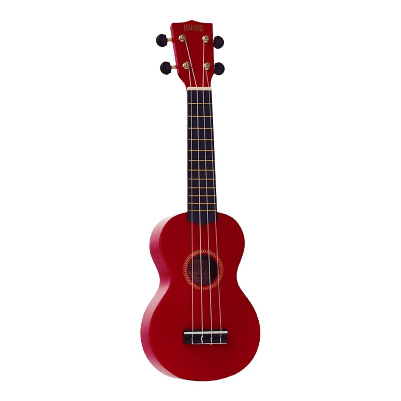 Mahalo Rainbow Soprano Ukulele - Red Outfit - Includes a Carry Bag