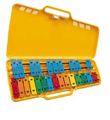 ‘Angel’ AX2503 25 Note Glockenspiel Rainbow-Coloured Notebars