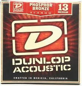 Dunlop Phosphor Bronze Acoustic (Metal) Strings - Medium 13-56