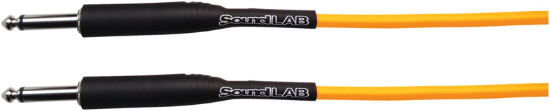 SoundLAB Premium Florescent Coloured Guitar Lead 6m - Orange