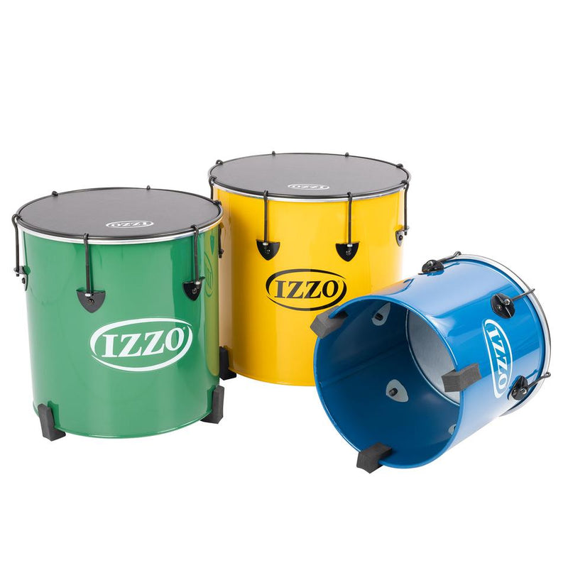 Izzo Castle Surdos Set of 3 Nesting Samba Drums - 12", 14", 16"