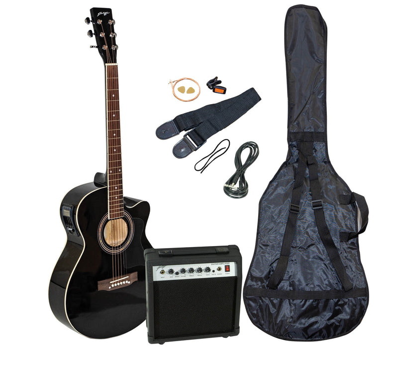 Johnny Brook Electro-Acoustic Guitar Pack - Black
