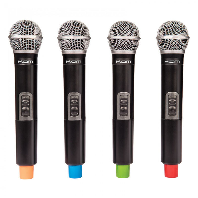 Kam Quartet Eco Wireless Microphone System ~ 4 Mics / 1 Receiver