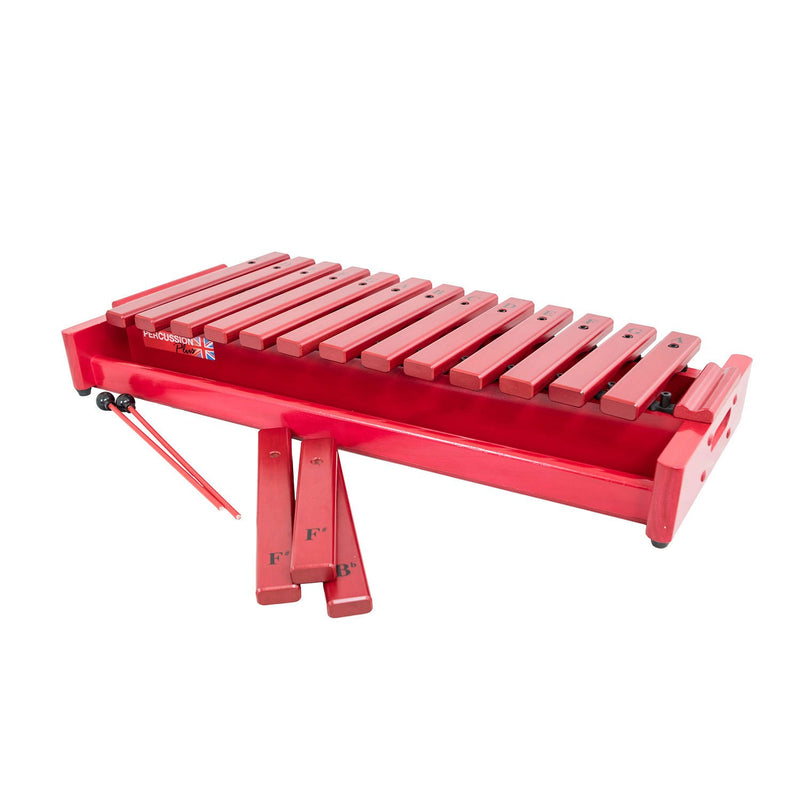 Percussion Plus PP023 Classic Red Box Soprano Diatonic Xylophone