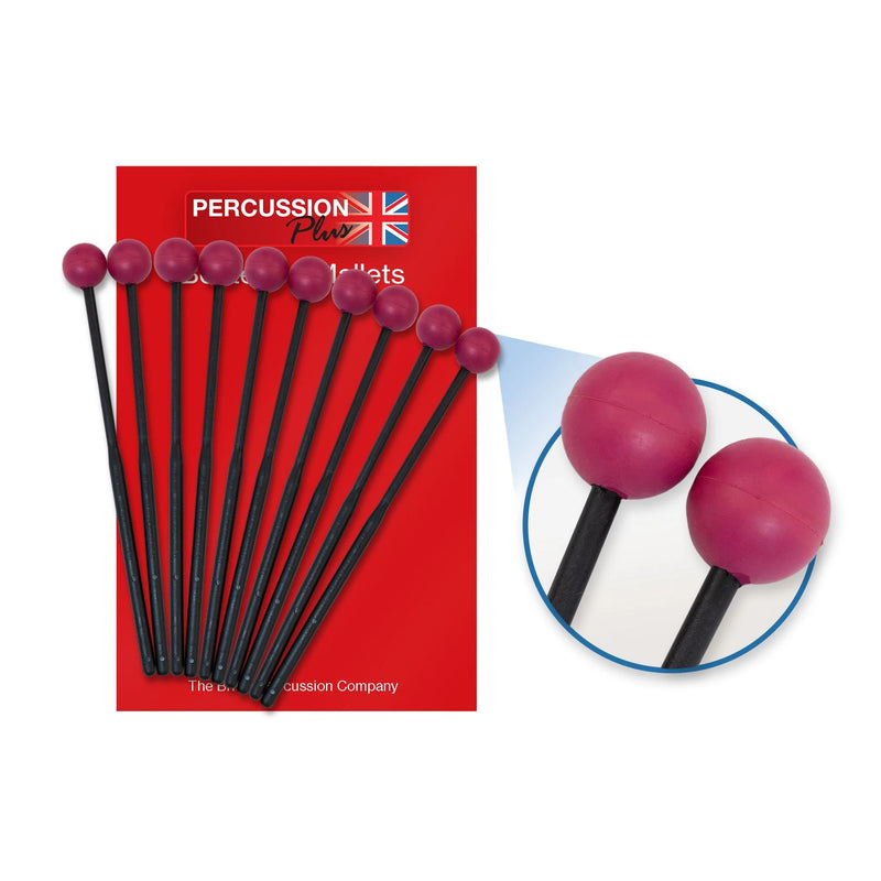 Percussion Plus PP38310 medium rubber beaters - pack of 5 pairs