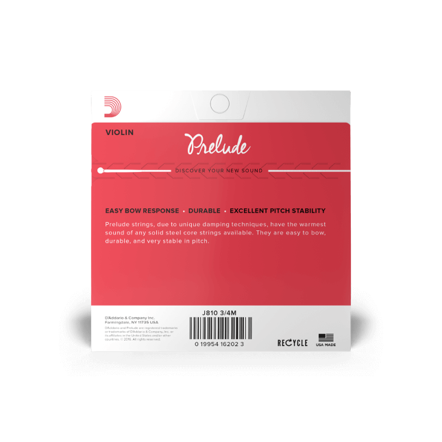 Prelude Violin String Set 3/4 - Medium Tension