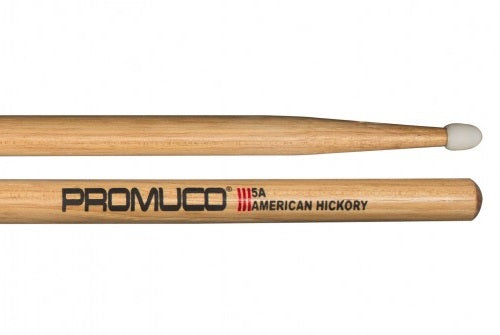 Promuco American Hickory Drumsticks Nylon Tip (Pair) - Size 5A