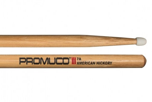 Promuco American Hickory Drumsticks Nylon Tip (Pair) - Size 7A