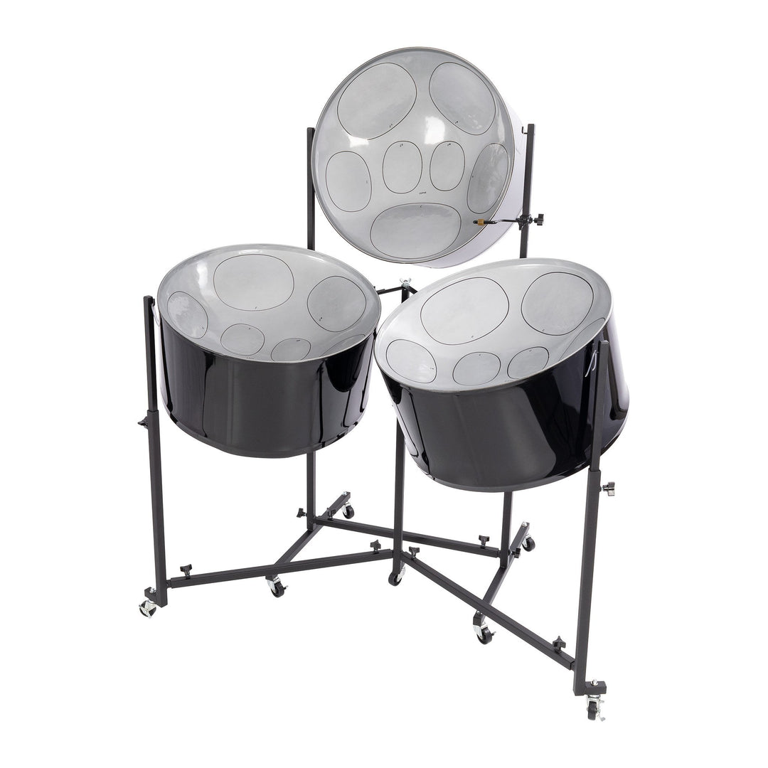Percussion Plus Import Series triple cello steel pans - painted finish